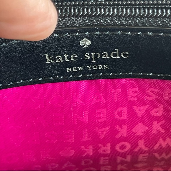 Kate Spade Black Leather Wallet Wristlet - Picture 12 of 16